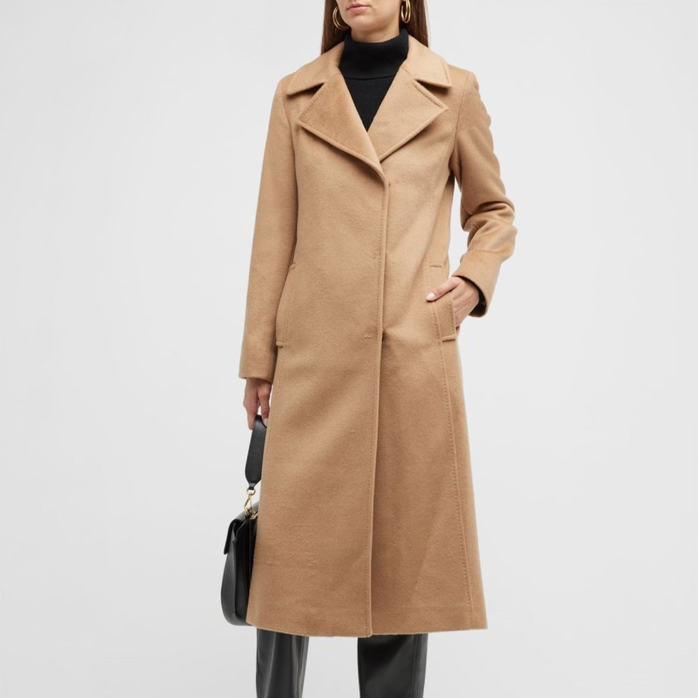 SOPHIA CASHMERE CAMEL HAIR LONG COAT NWT